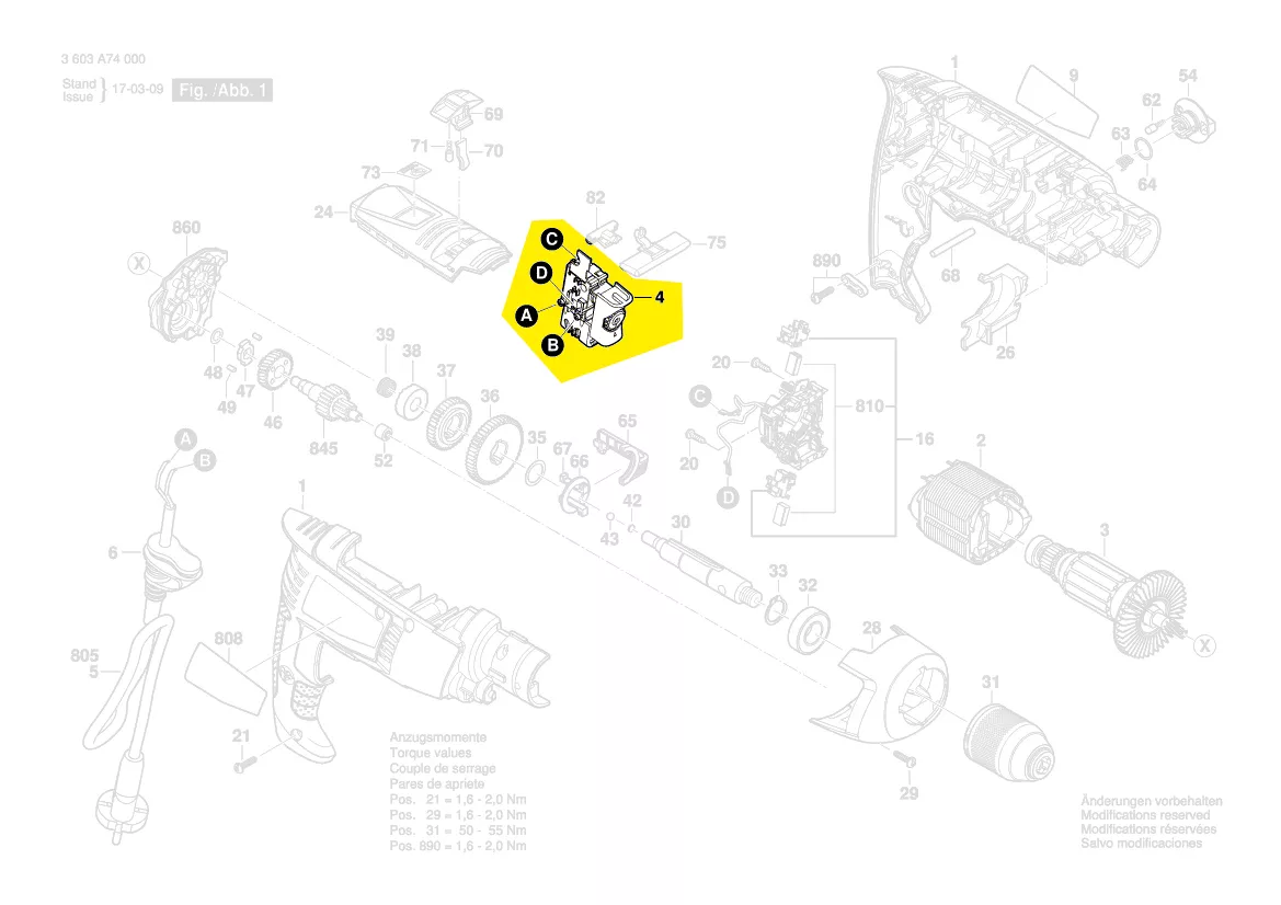 Interrupteur réf. 1 607 200 37F BOSCH